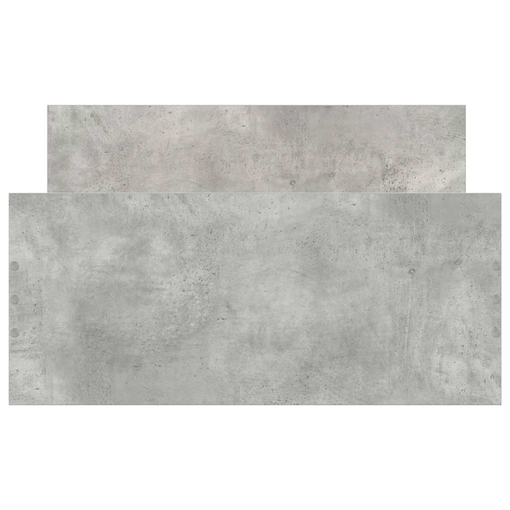 Okvir kreveta boja betona 90 x 190 cm od konstruiranog drva