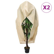 Navlake za biljke od flisa s patentom 2 kom 70 g/m² 1,55x1,55 m