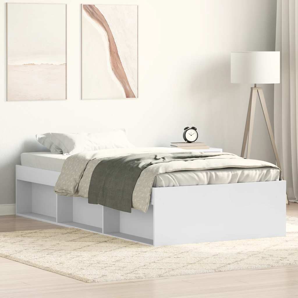 Okvir za krevet bijeli 100x200 cm