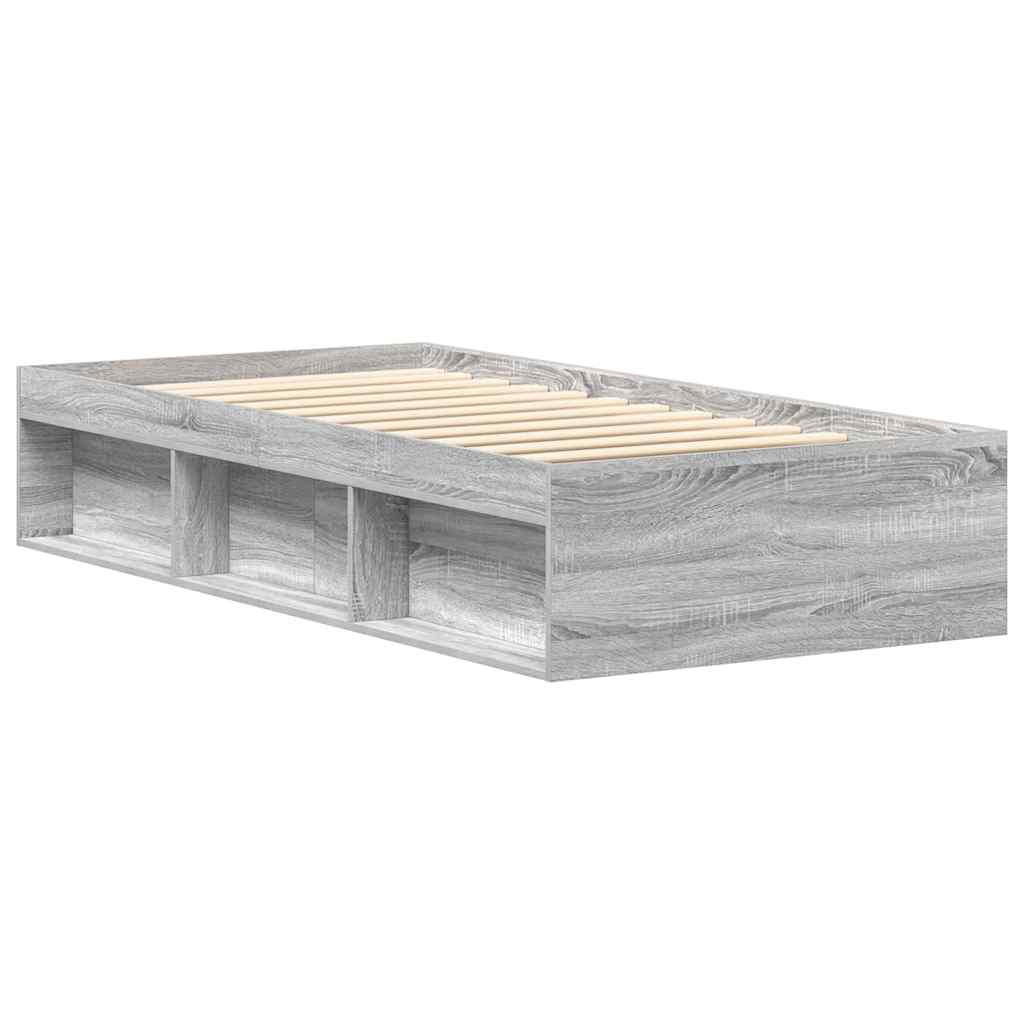 Okvir za krevet boja hrasta 75x190 cm mali za jednu osobu