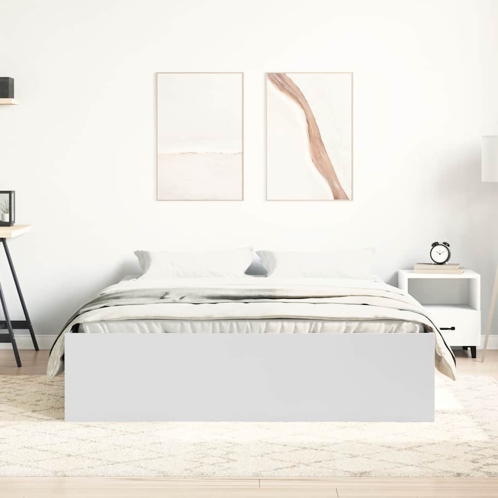 Okvir za krevet bijeli 120 x 200 cm