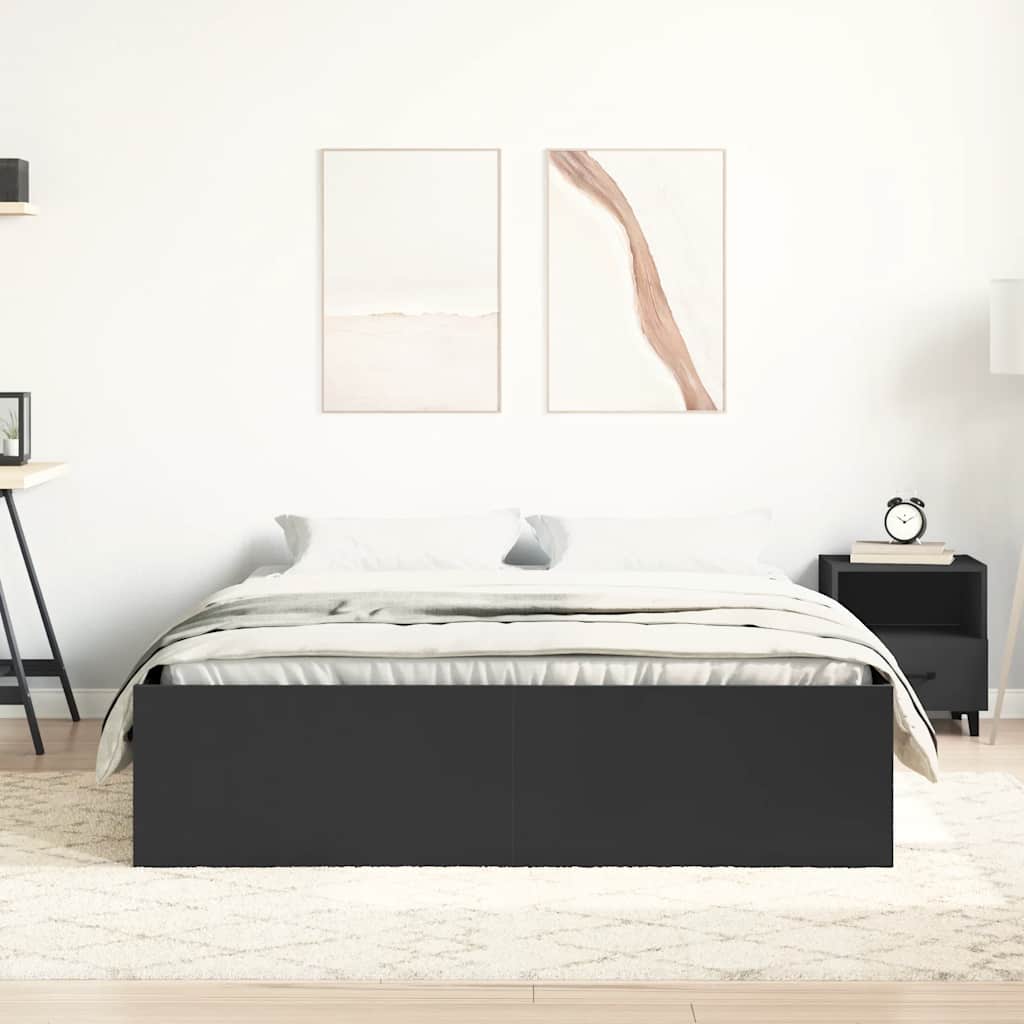 Okvir za krevet crni 120 x 200 cm