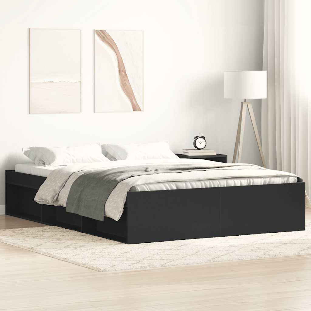 Okvir za krevet crni 120 x 200 cm