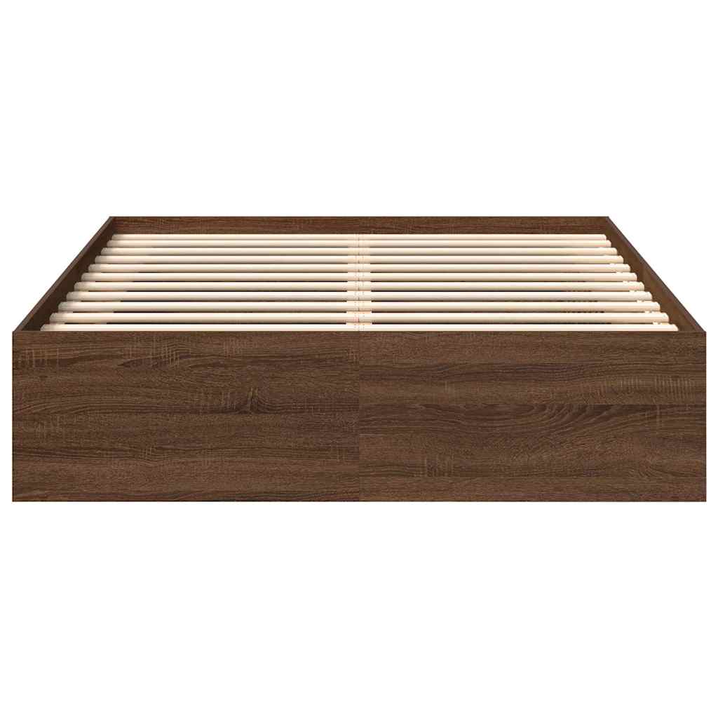 Okvir za krevet smeđa boja hrasta 120x200 cm
