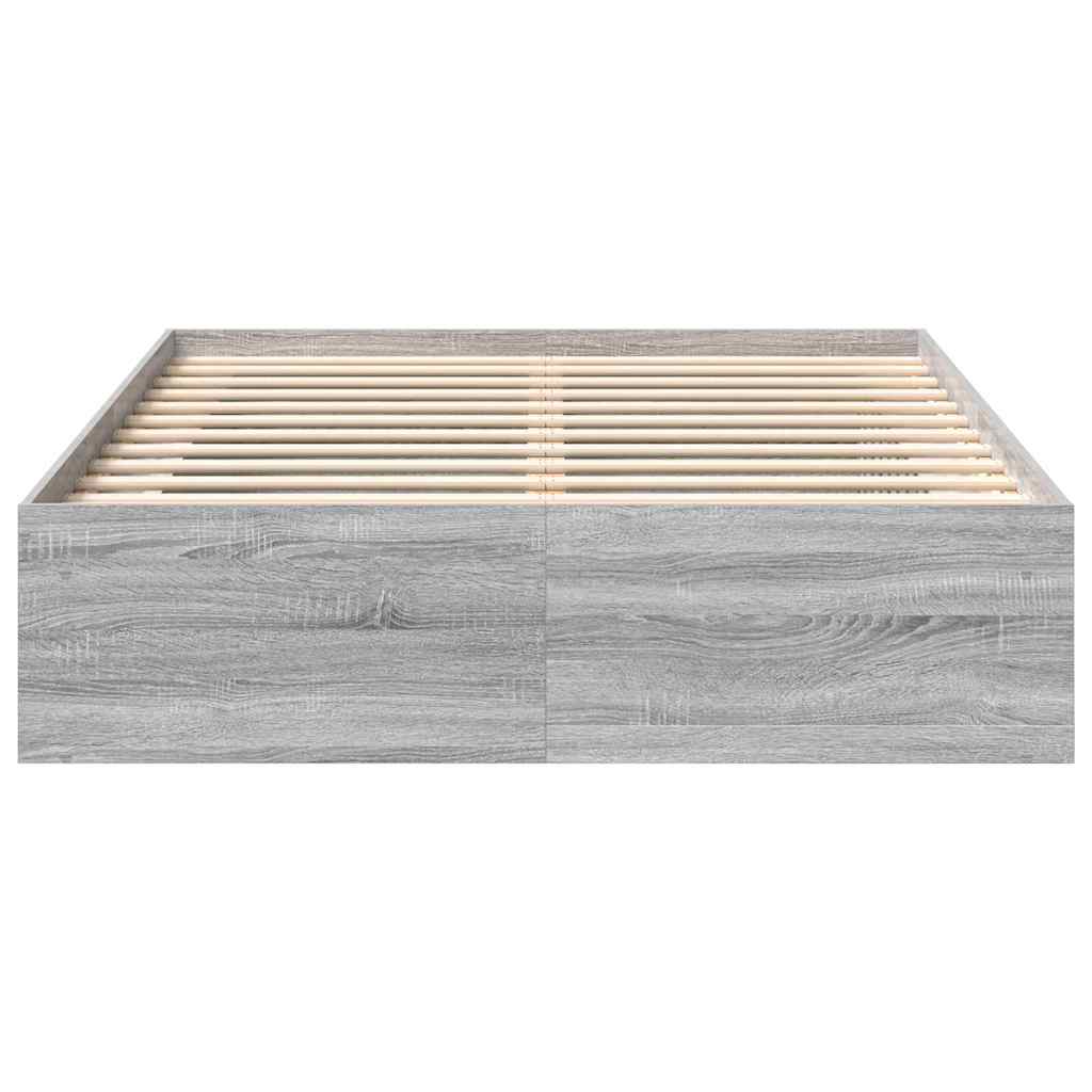 Okvir za krevet boja hrasta 150 x 200 cm veliki bračni