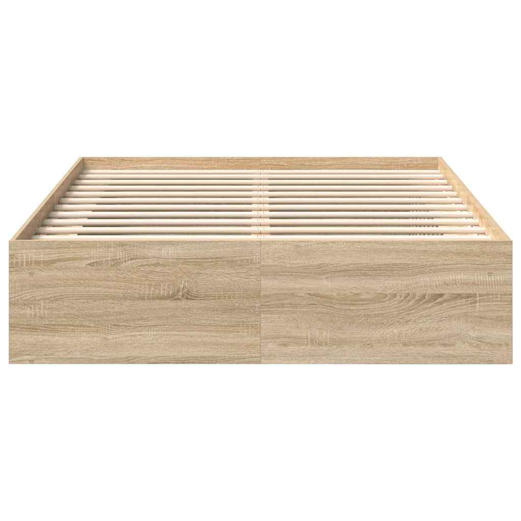 Okvir za krevet boja hrasta sonome 120 x 190 cm mali bračni