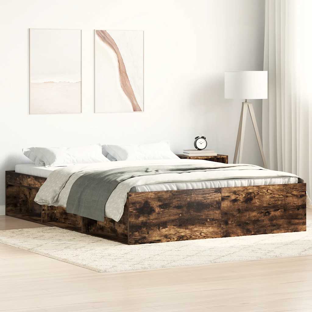 Okvir za krevet boja hrasta 120 x 190 cm mali bračni