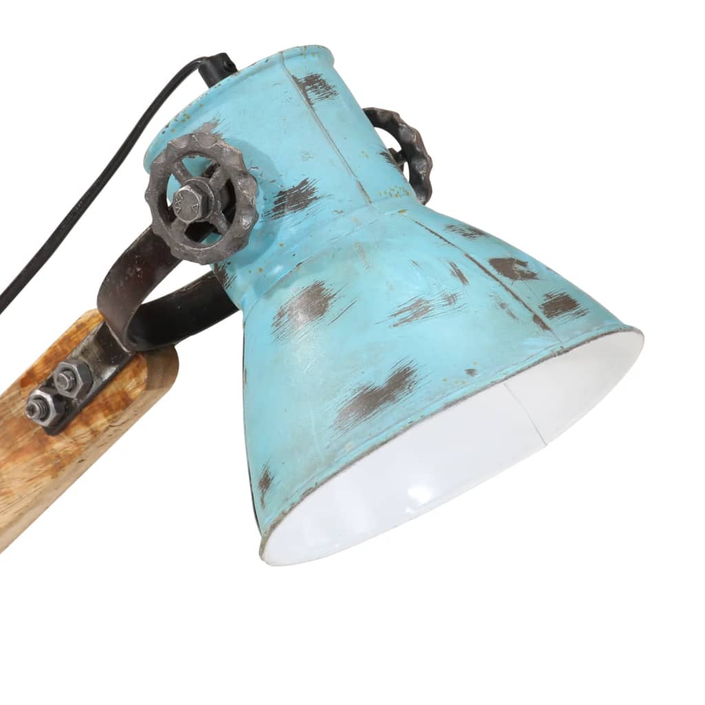 Stolna svjetiljka 25 W pohabano plava 23 x 18 x 96 cm E27