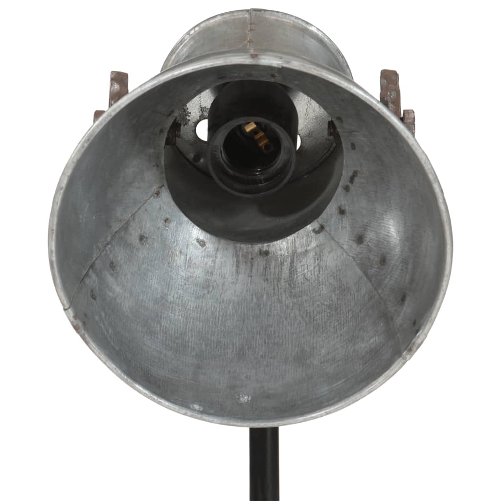 Podna svjetiljka 25 W vintage srebrna 35 x 35 x 65/95 cm E27