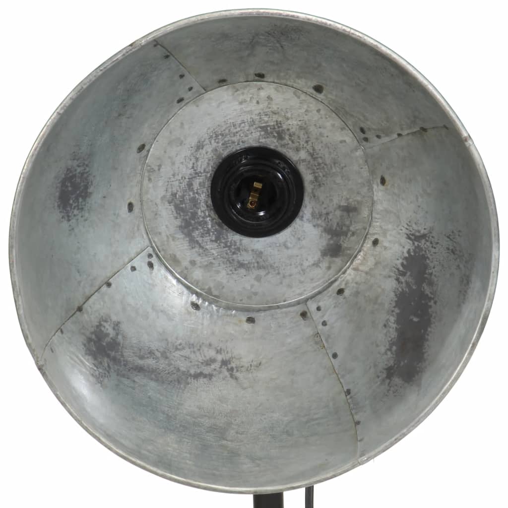 Podna svjetiljka 25 W vintage srebrna 30 x 30 x 100-150 cm E27