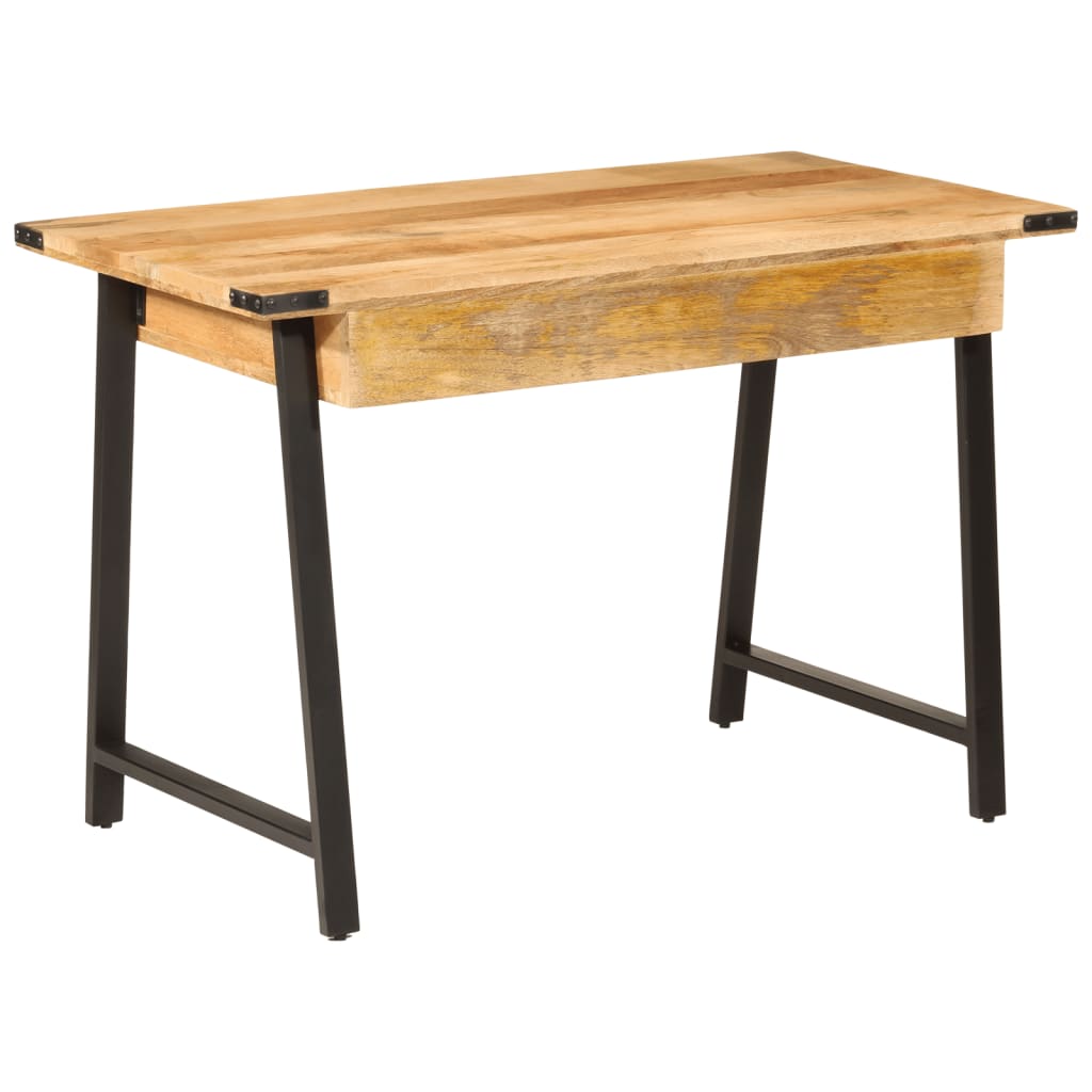 Radni stol s ladicama 105x55x70 cm masivno drvo manga i željezo