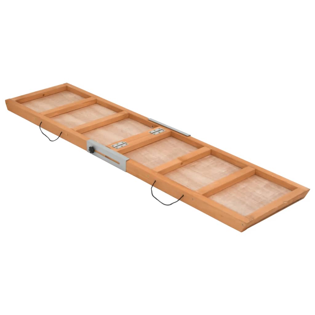 Rampa za pse siva 120 x 30 cm od masivne jelovine