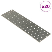 Perforirane ploče 20 kom 2 mm 300 x 80 mm od pocinčanog čelika