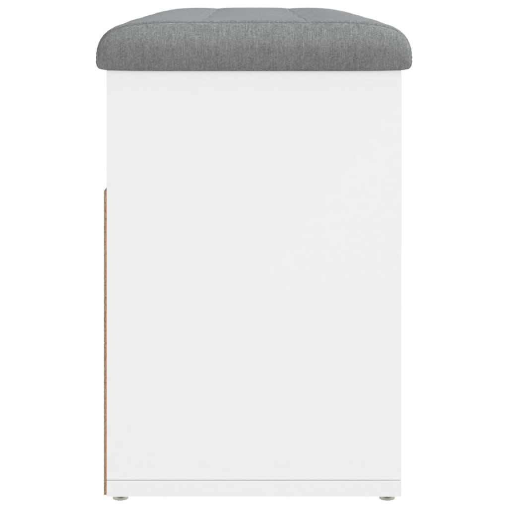 Klupa za cipele bijela 82x32x45,5 cm inženjerski drvo
