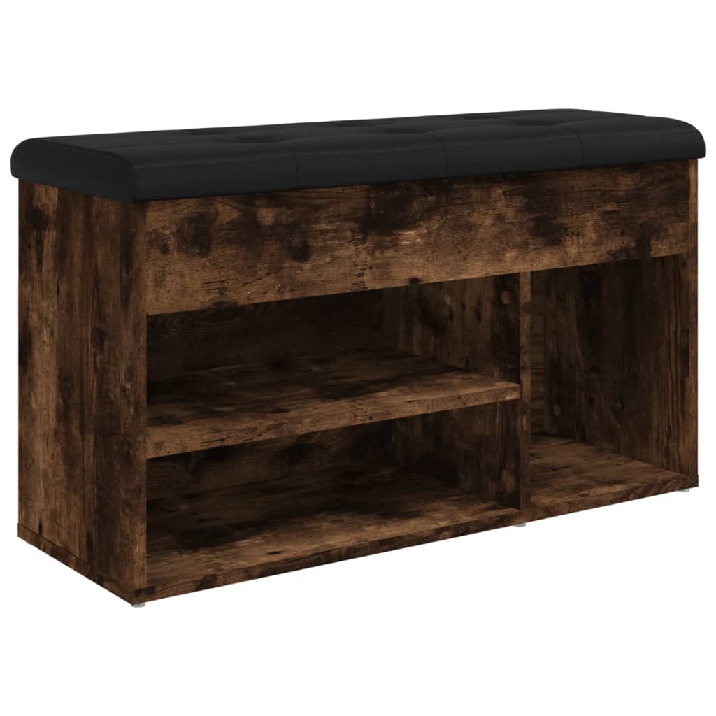 Klupa za cipele boja hrasta 82 x 32 x 45,5 cm konstruirano drvo