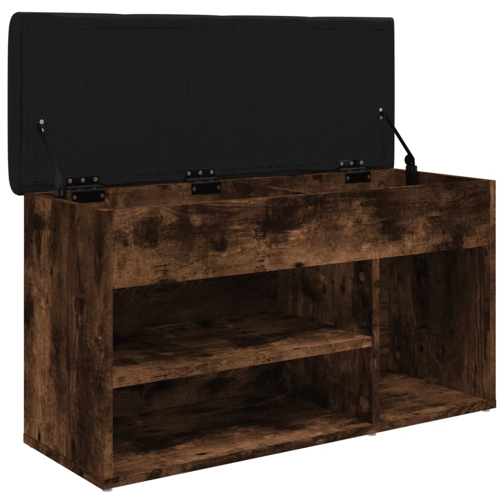 Klupa za cipele boja hrasta 82 x 32 x 45,5 cm konstruirano drvo