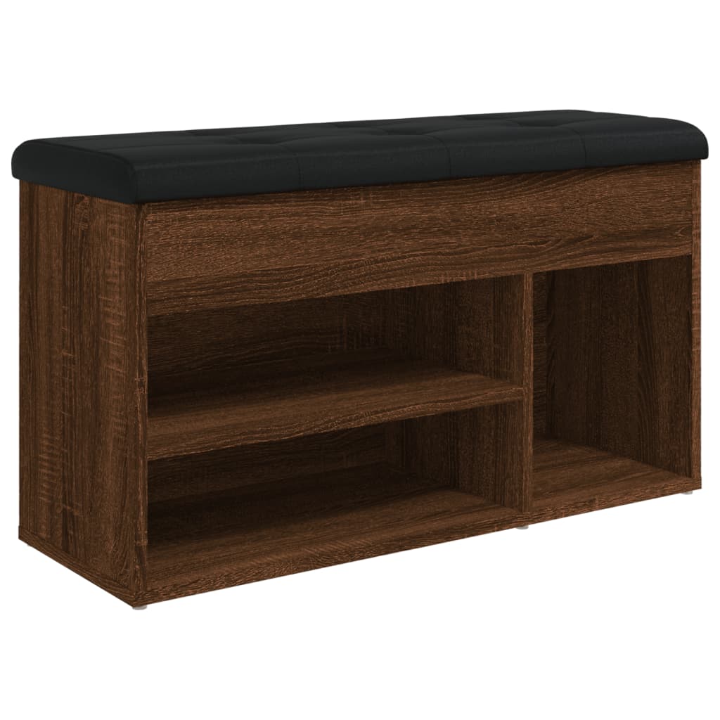 Klupa za cipele smeđa boja hrasta 82 x 32 x 45,5 cm drvena