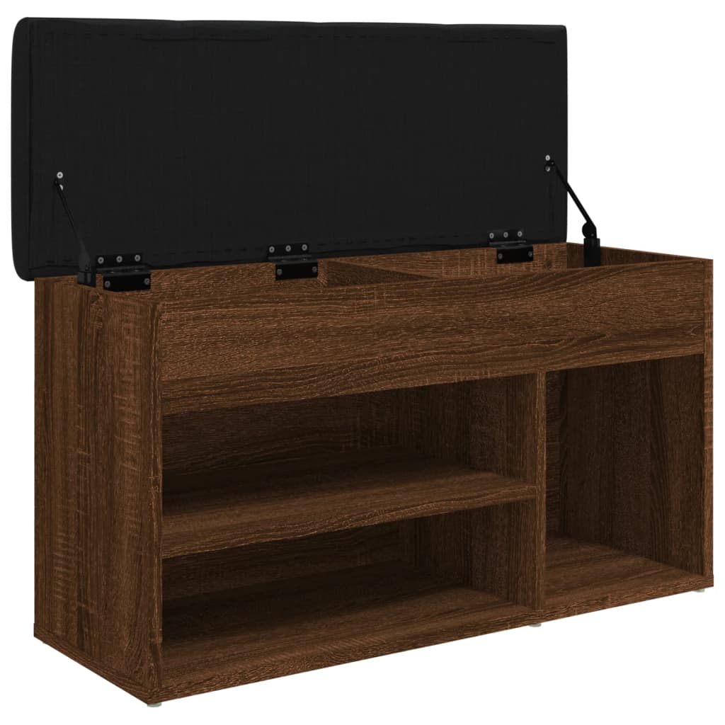 Klupa za cipele smeđa boja hrasta 82 x 32 x 45,5 cm drvena