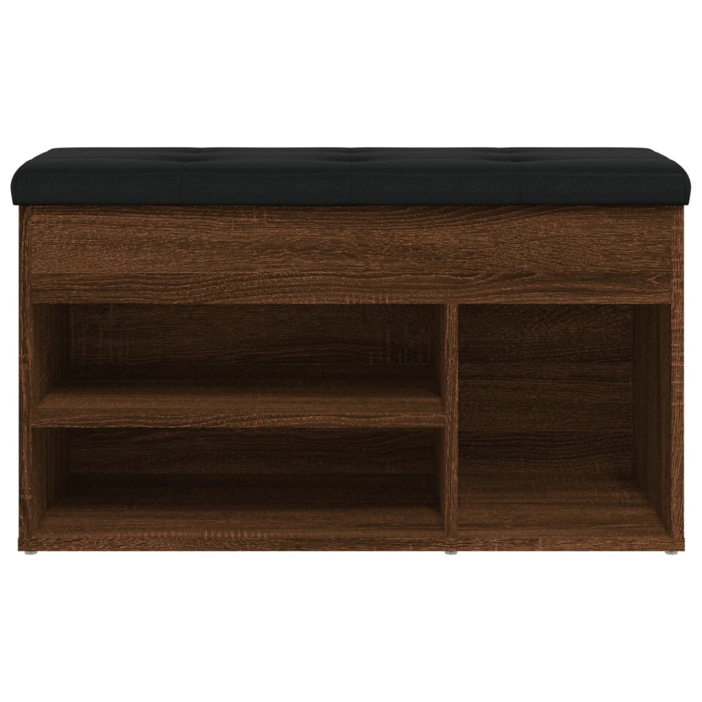 Klupa za cipele smeđa boja hrasta 82 x 32 x 45,5 cm drvena