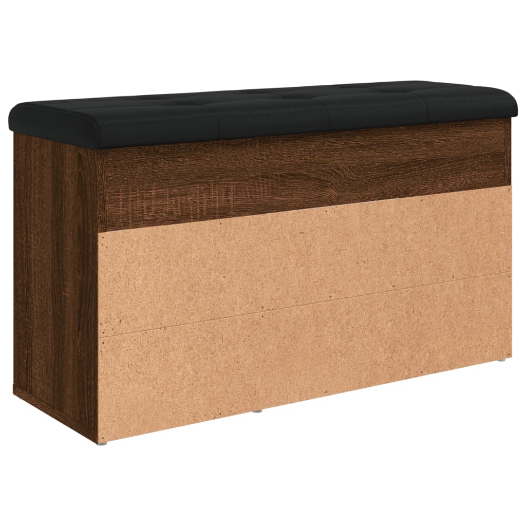 Klupa za cipele smeđa boja hrasta 82 x 32 x 45,5 cm drvena