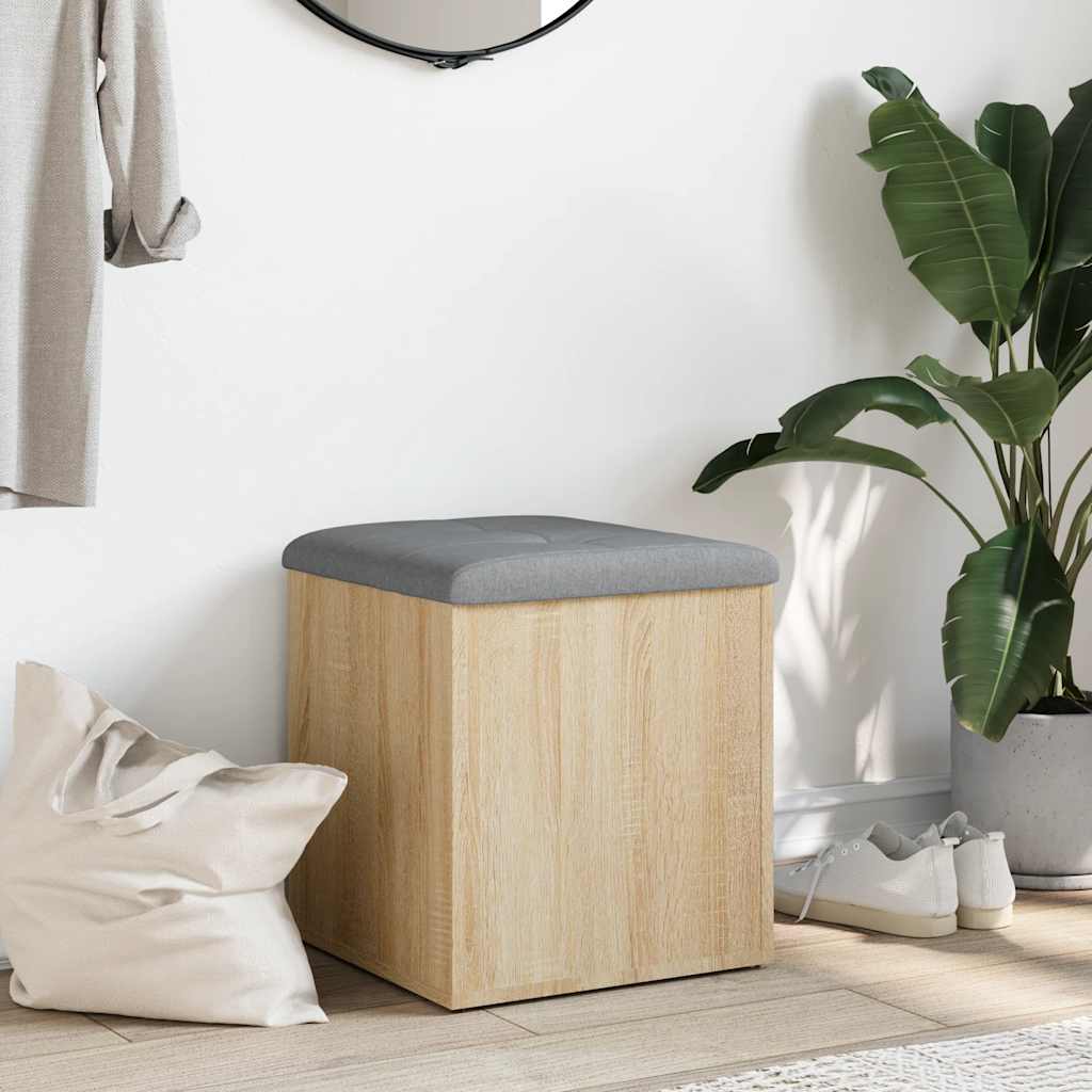 Klupa za odlaganje Sonoma hrast 42x42x45 cm Konstruirano drvo