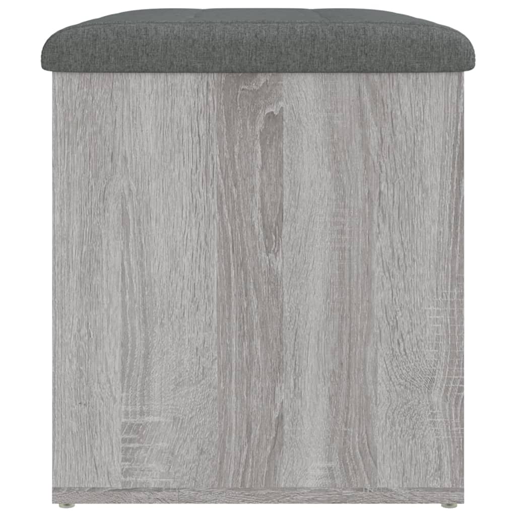 Klupa za cipele siva boja hrasta 62x42x45 cm konstruirano drvo