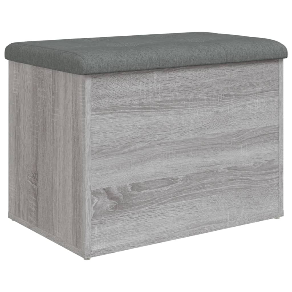 Klupa za cipele siva boja hrasta 62x42x45 cm konstruirano drvo