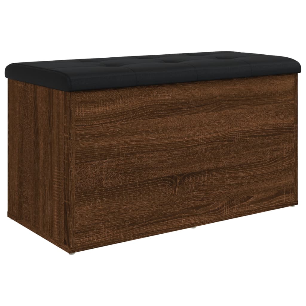 Klupa za pohranu boja hrasta 82x42x45 cm od konstruiranog drva