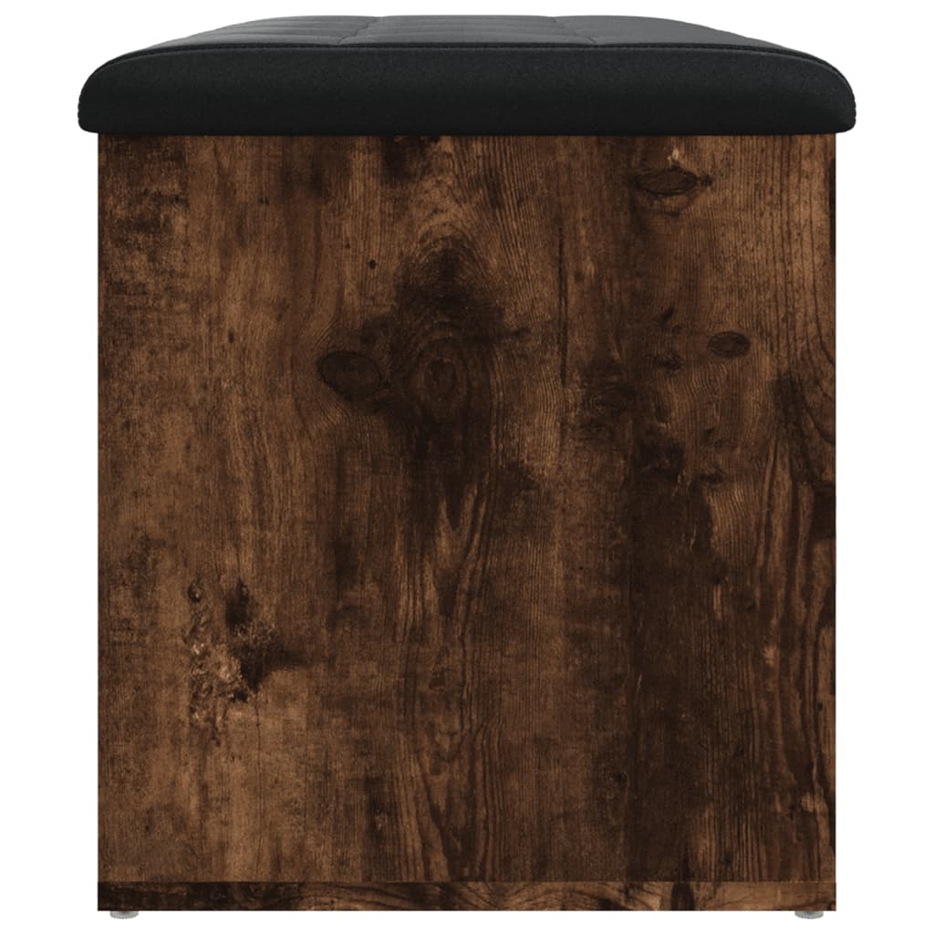 Klupa za pohranu boja hrasta 82x42x45 cm od konstruiranog drva