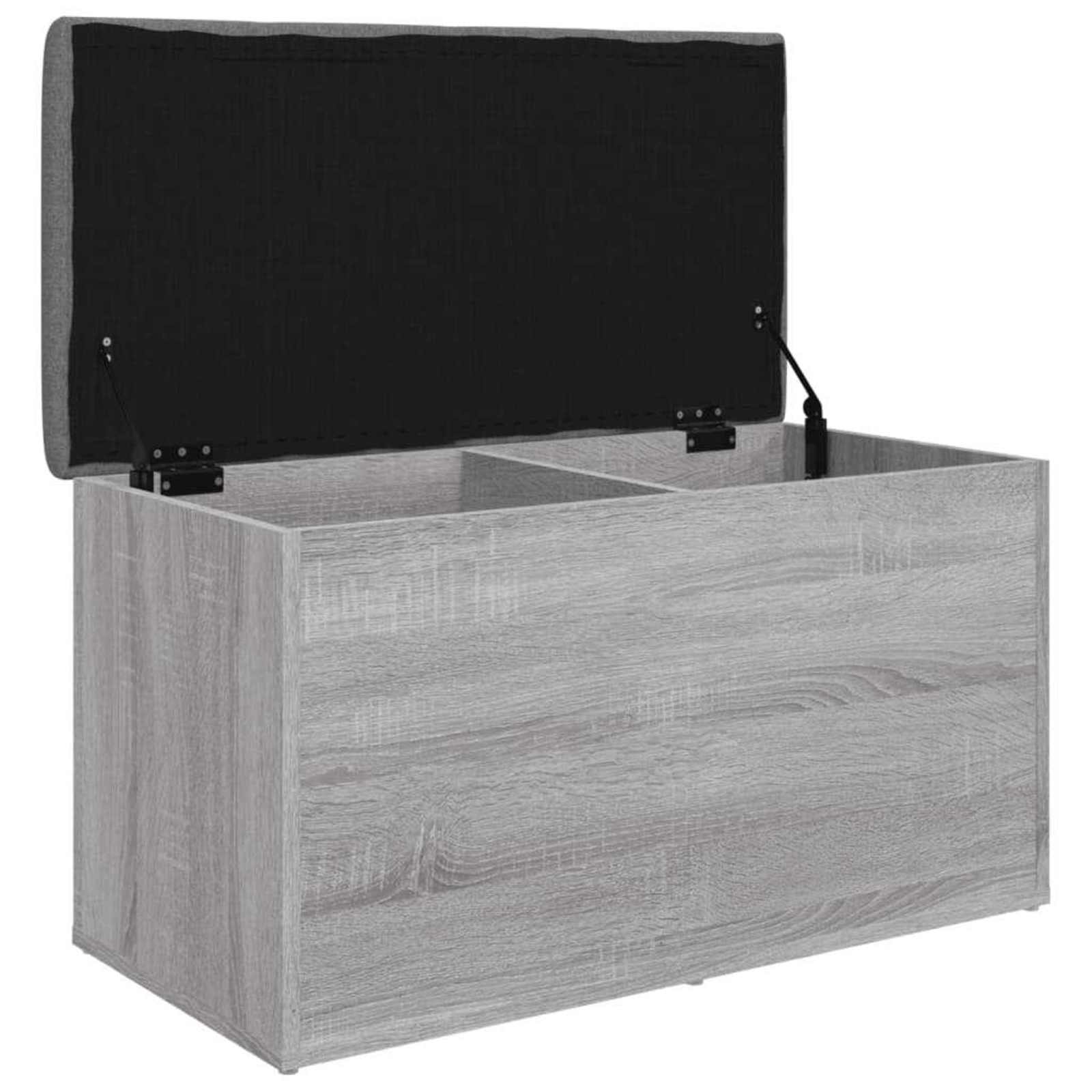 Klupa za cipele siva boja hrasta 82x42x45 cm konstruirano drvo