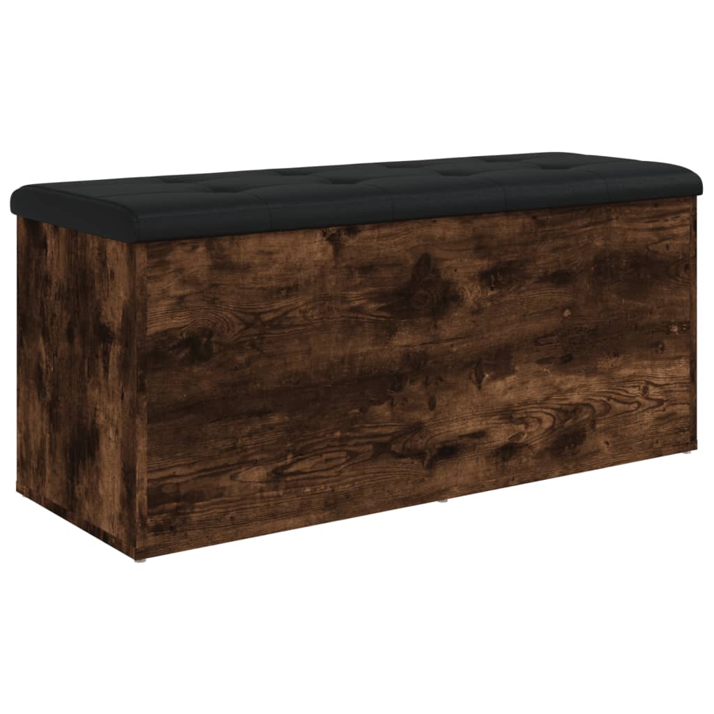Klupa za pohranu boja hrasta 102x42x45 cm od konstruiranog drva