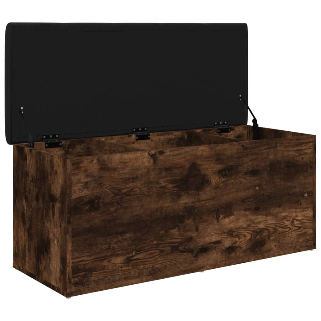 Klupa za pohranu boja hrasta 102x42x45 cm od konstruiranog drva