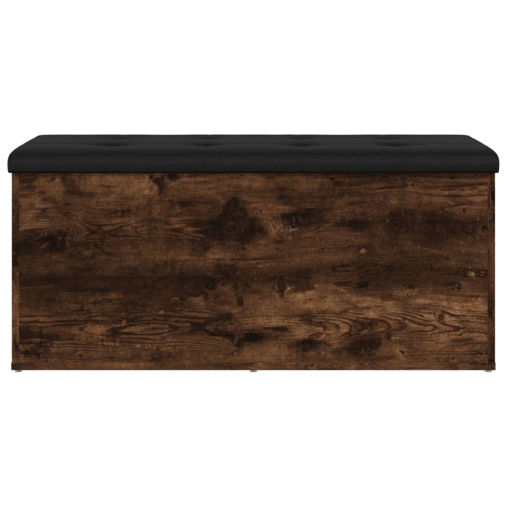 Klupa za pohranu boja hrasta 102x42x45 cm od konstruiranog drva