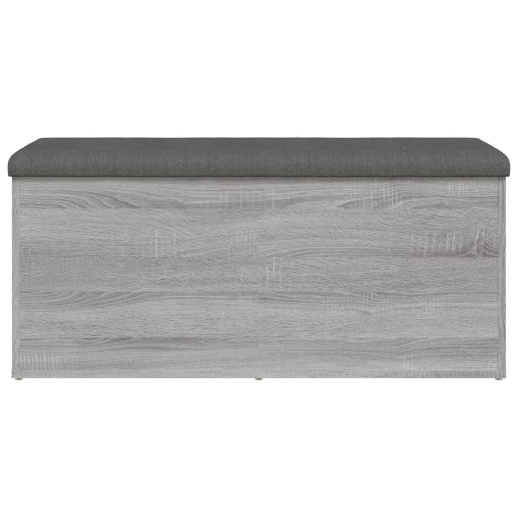 Klupa za cipele siva boja hrasta 102x42x45 cm konstruirano drvo