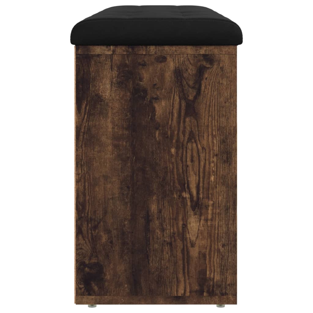 Klupa za cipele boja dimljenog hrasta 102 x 32 x 50 cm drvena