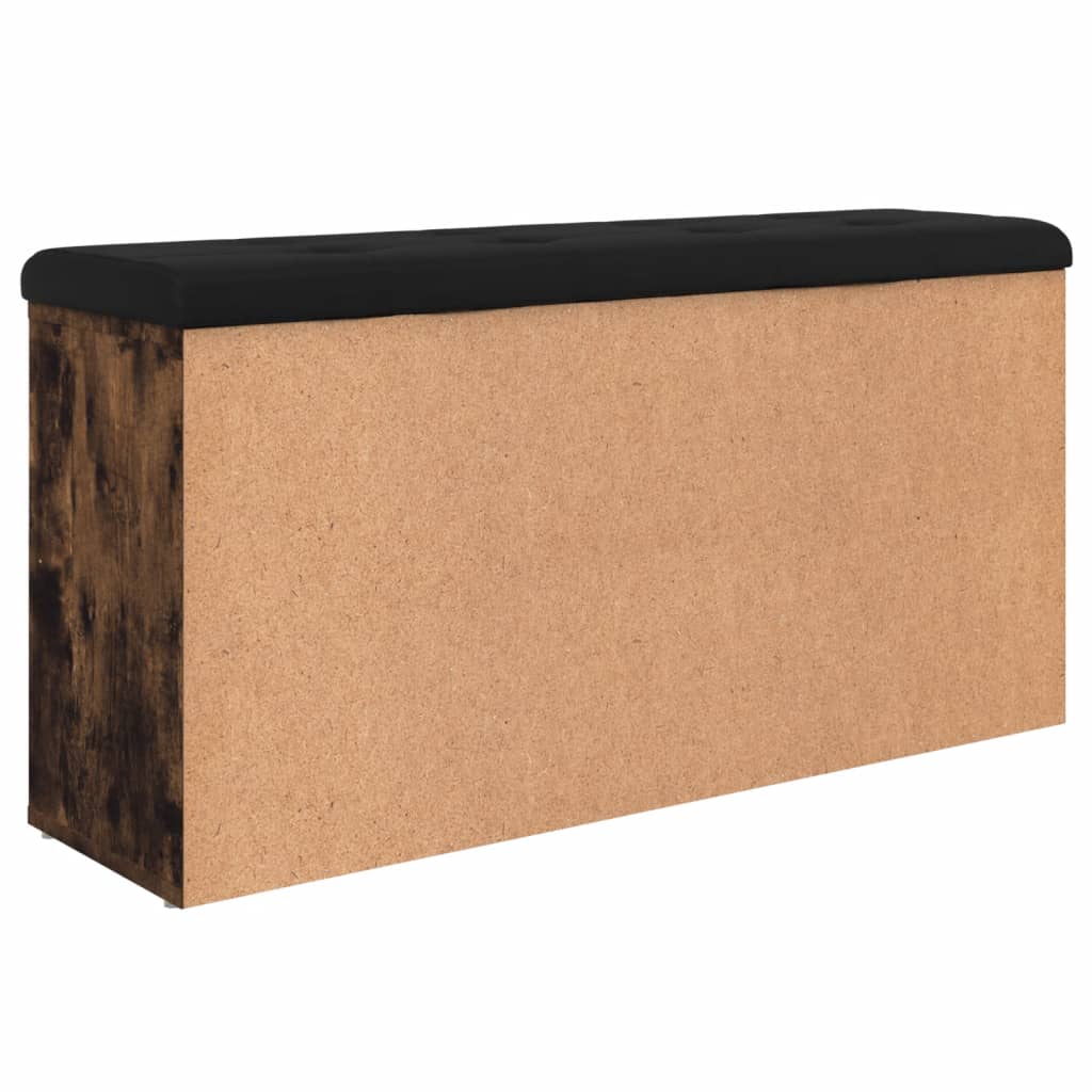 Klupa za cipele boja dimljenog hrasta 102 x 32 x 50 cm drvena