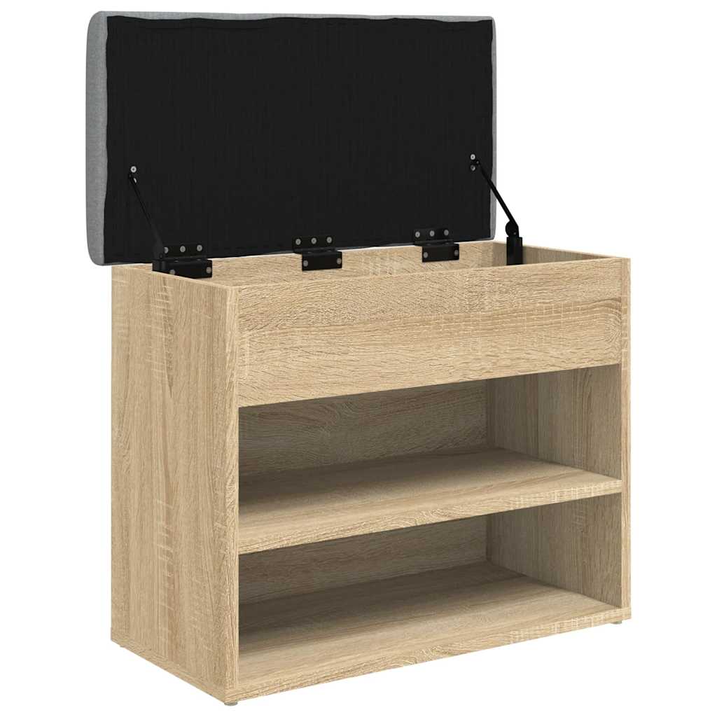 Klupa za cipele boja hrasta 62x32x50 cm konstruirano drvo