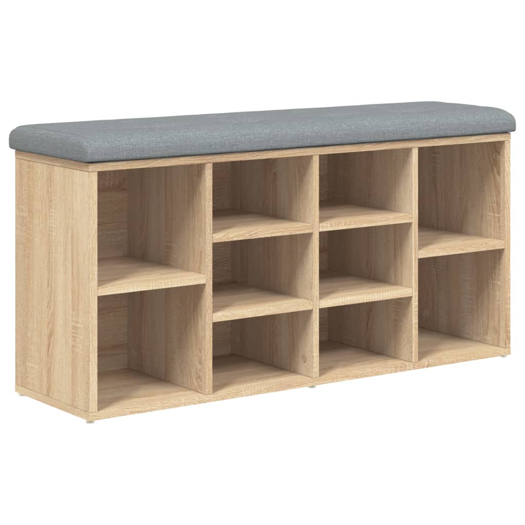 Klupa za cipele boja hrasta 102 x 32 x 50 cm konstruirano drvo