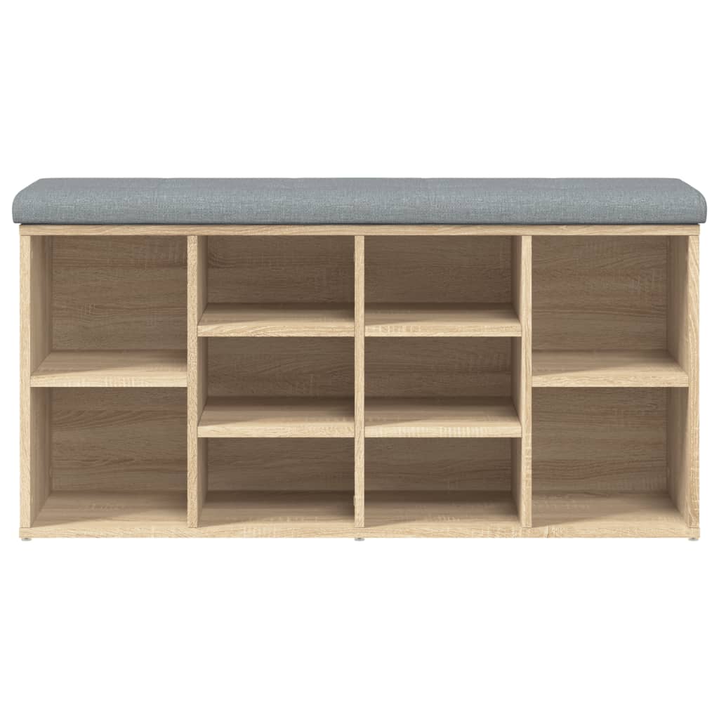 Klupa za cipele boja hrasta 102 x 32 x 50 cm konstruirano drvo