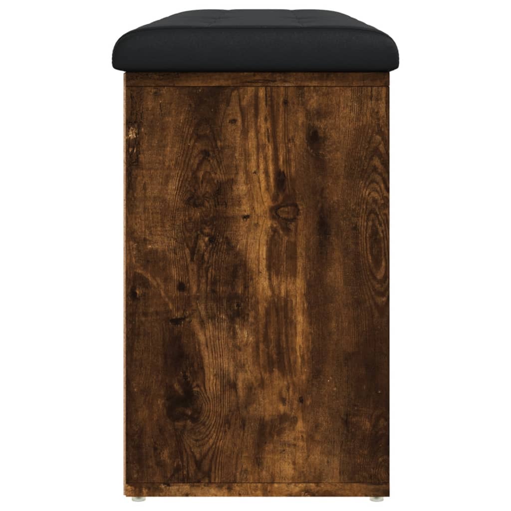 Klupa za cipele boja dimljenog hrasta 102 x 32 x 50 cm drvena