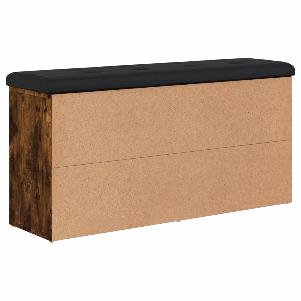 Klupa za cipele boja dimljenog hrasta 102 x 32 x 50 cm drvena