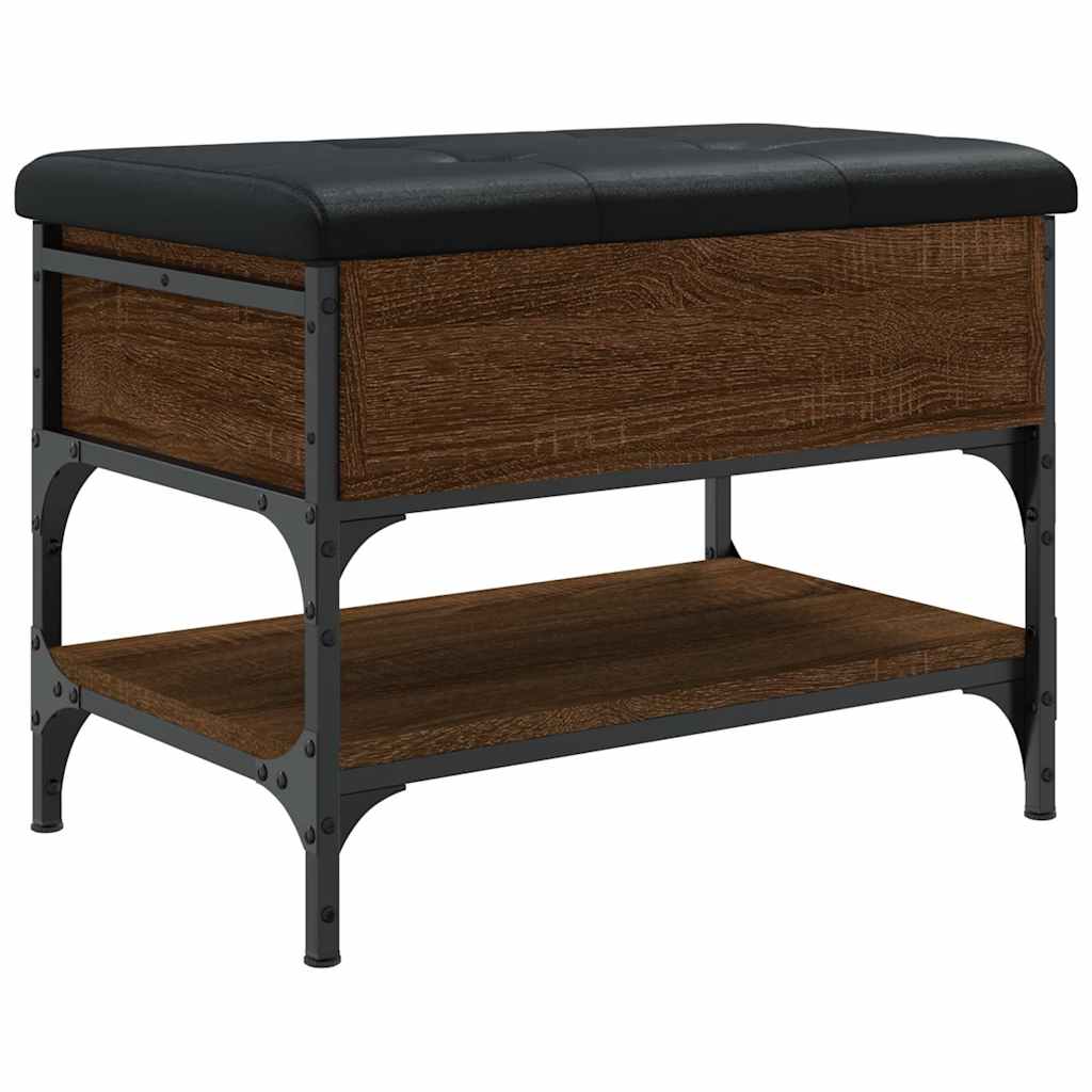 Klupa za cipele boja hrasta 62x42x45 cm od konstruiranog drva