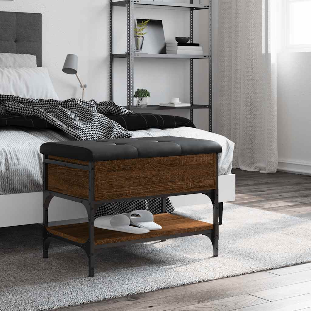 Klupa za cipele boja hrasta 62x42x45 cm od konstruiranog drva