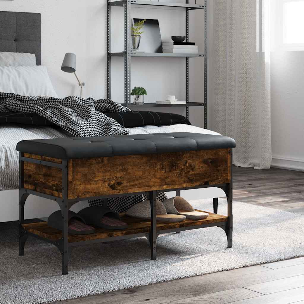Klupa za cipele boja hrasta 82x42x45 cm od konstruiranog drva