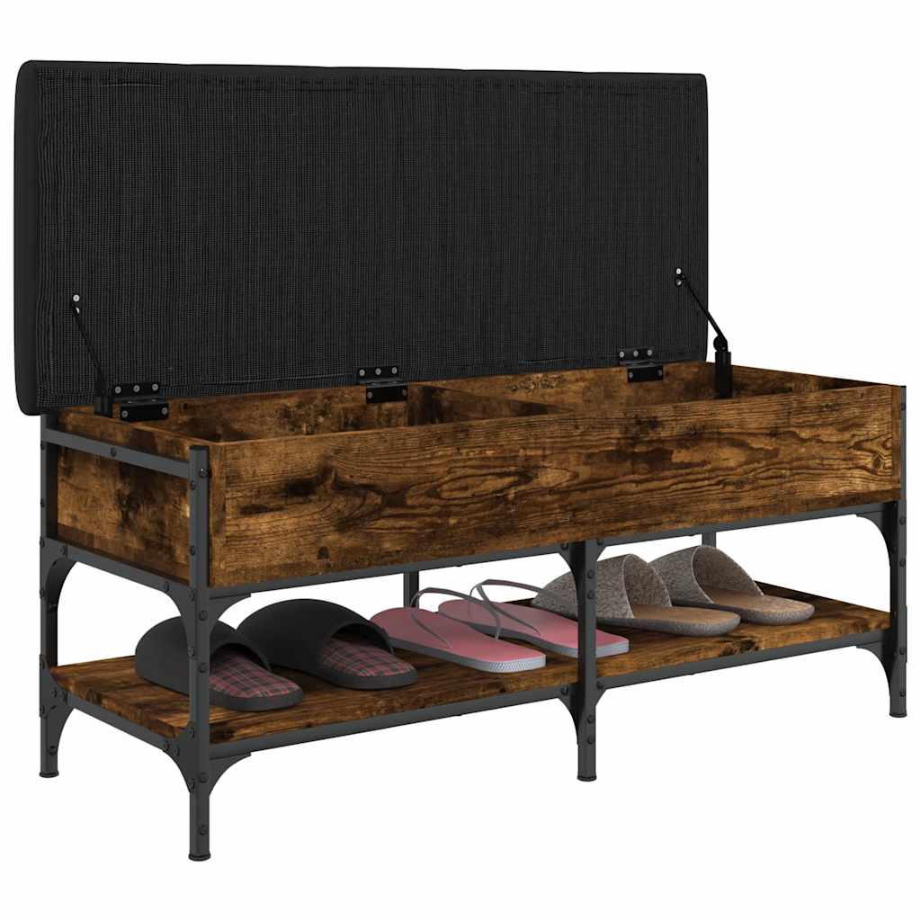 Klupa za cipele boja hrasta 102x42x45 cm konstruirano drvo