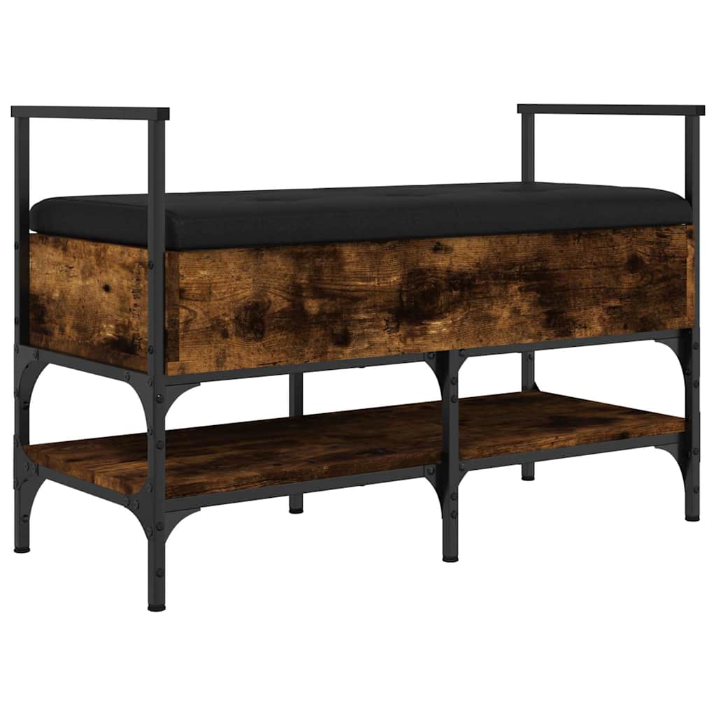 Klupa za cipele boja dimljenog hrasta 85,5x42x57,5 cm drvena