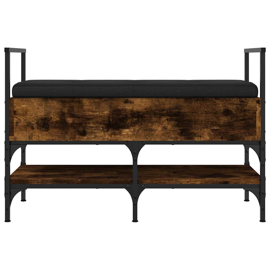 Klupa za cipele boja dimljenog hrasta 85,5x42x57,5 cm drvena