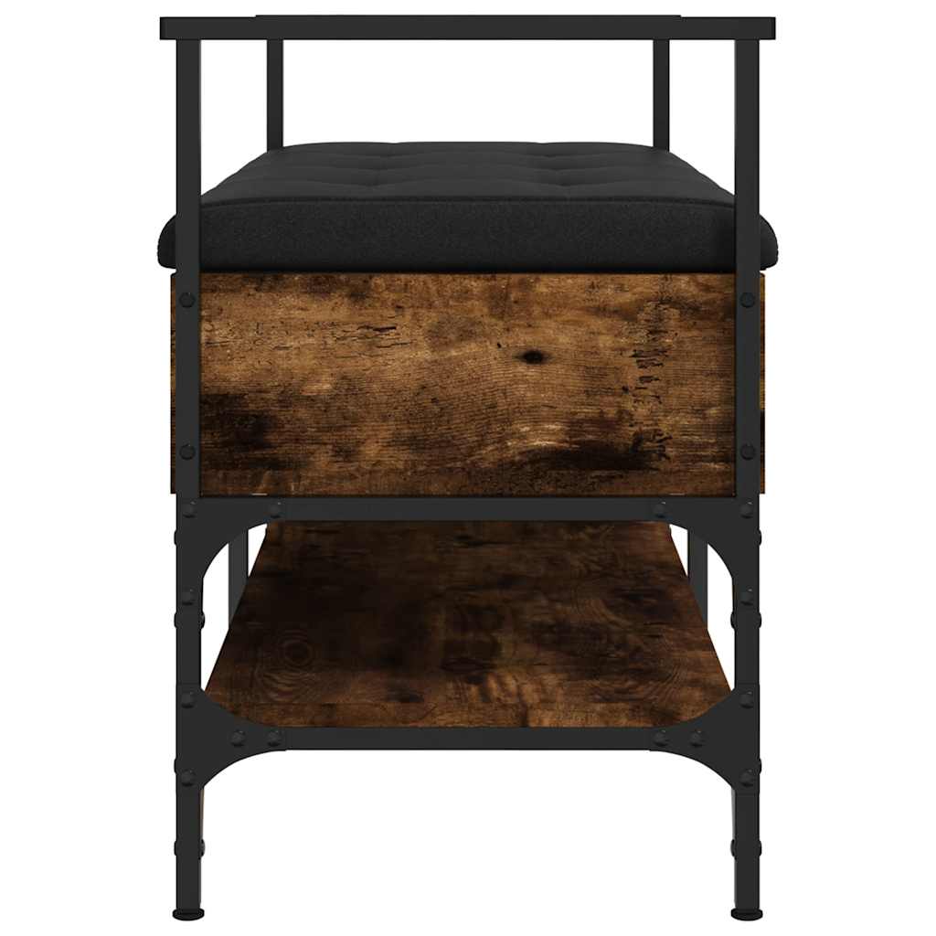 Klupa za cipele boja dimljenog hrasta 85,5x42x57,5 cm drvena