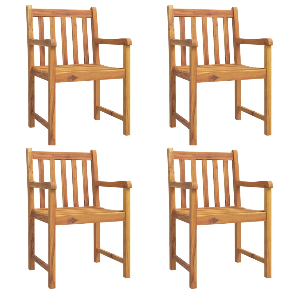 Vrtne stolice 4 kom 56 x 55,5 x 90 cm od masivnog drva bagrema