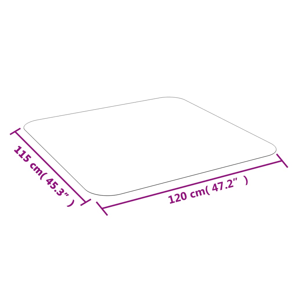 Podna prostirka za laminat ili tepih 120x115 cm PVC